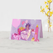 Carte ANNIVERSAIRE en PINKS Card (Fleur jaune)