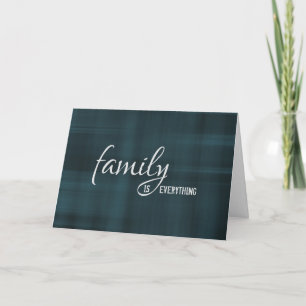 Carte anniversaire en plaid bleu et noir pour gendre