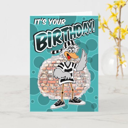 Carte Anniversaire en prison (Fleur jaune)