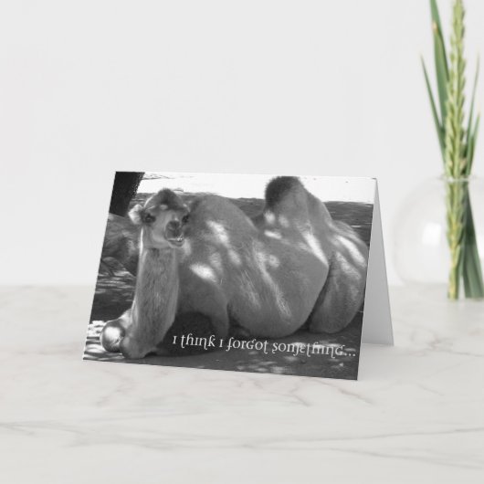 Carte Anniversaire en retard (Devant)