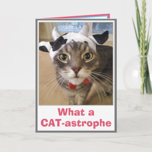 Carte Anniversaire en retard drôle (Devant)