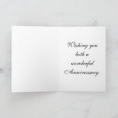 Carte Anniversaire en verre de vin (Intérieur)