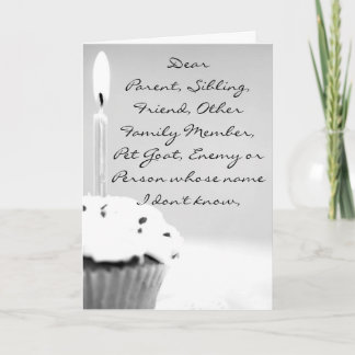 Carte Anniversaire en vrac