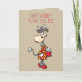 Carte Anniversaire encore chaud (Devant)