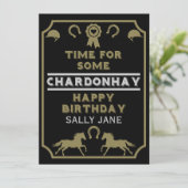 Carte Anniversaire Équitation (Debout devant)