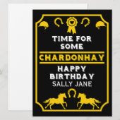 Carte Anniversaire Équitation (Devant / Derrière)