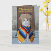 Carte Anniversaire espagnol pour le papa (Fleur jaune)