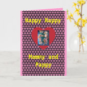 Carte Anniversaire étrange (Fleur jaune)