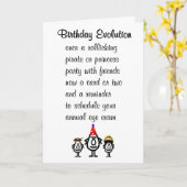 Carte Anniversaire Évolution Un Poème D'Anniversaire Drô (Fleur jaune)