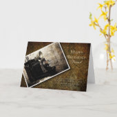 CARTE ANNIVERSAIRE - FAISANT DES SOUVENIRS - (Fleur jaune)