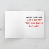 Carte Anniversaire fait sur commande de caractère de (Intérieur)