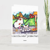 Carte Anniversaire fait sur commande de chien (Dos)