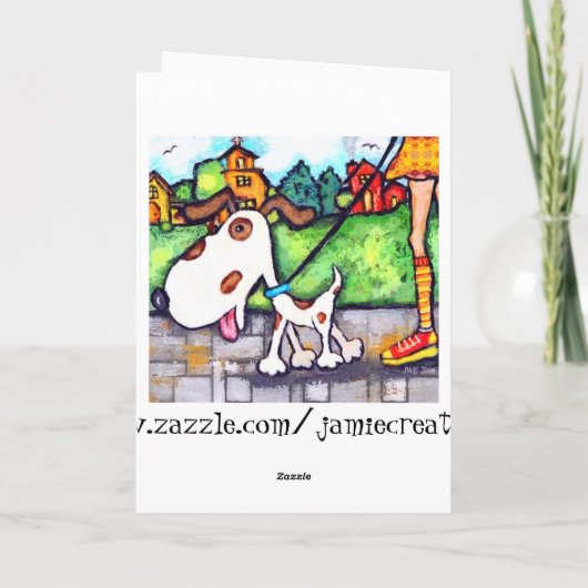 Carte Anniversaire fait sur commande de chien (Dos)