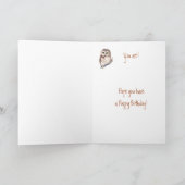 Carte Anniversaire fait sur commande drôle de dentiste, (Intérieur)