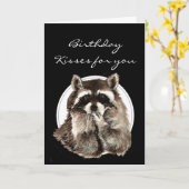 Carte Anniversaire fait sur commande embrassé pour le (Fleur jaune)