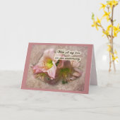 Carte Anniversaire - Fancy Pink Daylilies (Fleur jaune)