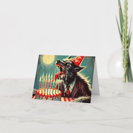 Carte Anniversaire fang-tastic (Devant)