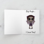 Carte Anniversaire féerique gothique 2 d'amusement (Intérieur)