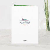 Carte Anniversaire Féminin Vert/Jaune Enchantant (Dos)