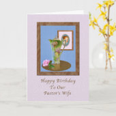 Carte Anniversaire, Femme du pasteur, Vie morte, Pitcher (Fleur jaune)