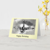 Carte Anniversaire - Feu d'Esprit Supermarin (Fleur jaune)