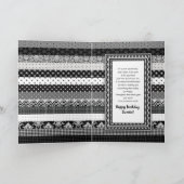 Carte Anniversaire, FILLE, Couches d'impression noir/bla (Intérieur)