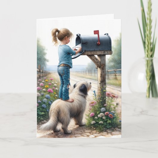 Carte Anniversaire Fille Envoyer Une Enveloppe (Devant)