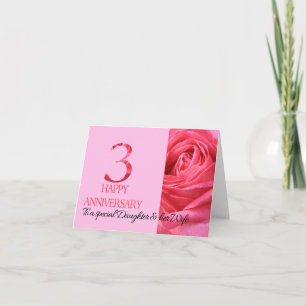 Carte anniversaire fille et femme Rose rose rose