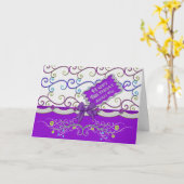 Carte Anniversaire - Fille - Fun (Fleur jaune)