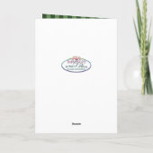 Carte Anniversaire, fille, pivoines roses et réflexions (Dos)