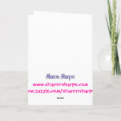 CARTE ANNIVERSAIRE FILLE UNE PAR SHARON SHARPE (Dos)