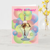 CARTE ANNIVERSAIRE FILLE UNE PAR SHARON SHARPE (Fleur jaune)