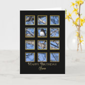 Carte Anniversaire - Fils - Nature (Fleur jaune)