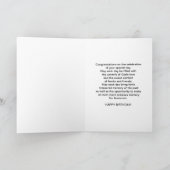 Carte Anniversaire, fils, oiseau de héron de bleu (Intérieur)