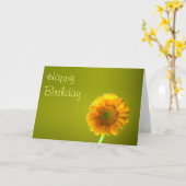 Carte Anniversaire - Fleur Gerbera Jaune Daisy (Fleur jaune)