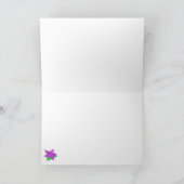 CARTE ANNIVERSAIRE Fleur violet (Intérieur)