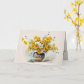 Carte Anniversaire Fleurs ensoleillées par Paul de Longp (Fleur jaune)