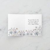 Carte Anniversaire Fleurs Sauvages (Intérieur)
