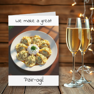 Carte Anniversaire Flirty   Pierogi Pun