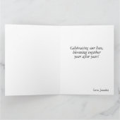 Carte Anniversaire Flora Fleur Élégante (Intérieur)