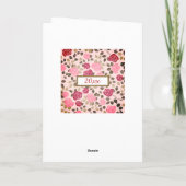 Carte Anniversaire Floral (Dos)