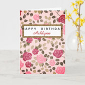 Carte Anniversaire Floral (Fleur jaune)