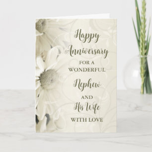 Carte Anniversaire floral de Nephew & Femme