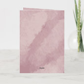 Carte Anniversaire floral d'hiver élégant plié (Dos)