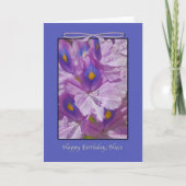 Carte Anniversaire, Floral, Lys, Nièce (Devant)