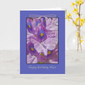 Carte Anniversaire, Floral, Lys, Nièce (Fleur jaune)