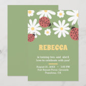 Carte Anniversaire floral personnalisé (Devant / Derrière)