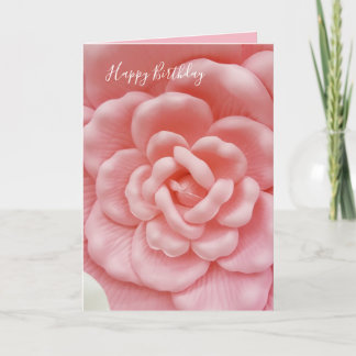 Carte Anniversaire floral rose