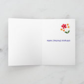 Carte Anniversaire - Flower Power (Intérieur)