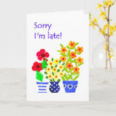 Carte Anniversaire - Flower Power (Fleur jaune)